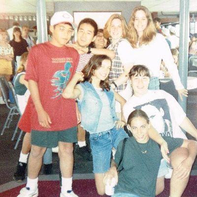 Picture Deanna Russo with her school mates.